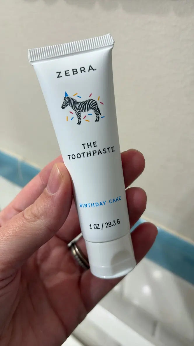 Zebra Birthday Cake Kids Toothpaste - Essentiallydestinyy