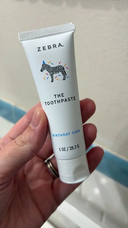 Zebra Birthday Cake Kids Toothpaste - Essentiallydestinyy