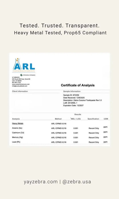 Zebra Toothpaste - Essentiallydestinyy