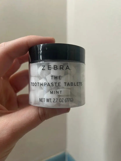 Zebra “The Tablets” | Non‑Toxic Toothpaste Tablets - Essentiallydestinyy