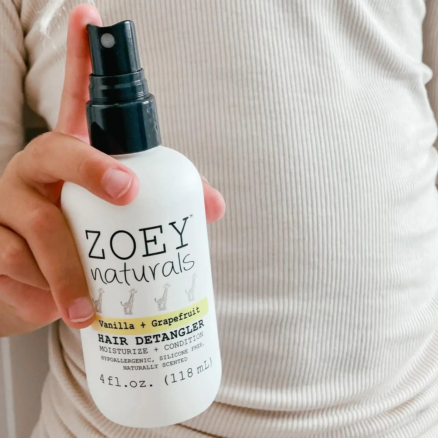 Zoey Naturals - Vanilla Grapefruit Hair Detangler Spray for Kids - Essentiallydestinyy