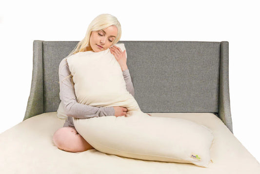 PureTree Adjustable Organic Shredded Natural Latex Body Pillow/Pregnancy Pillow