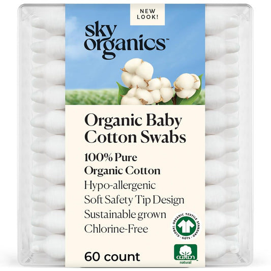 Sky Organics Organic Baby Cotton Swabs