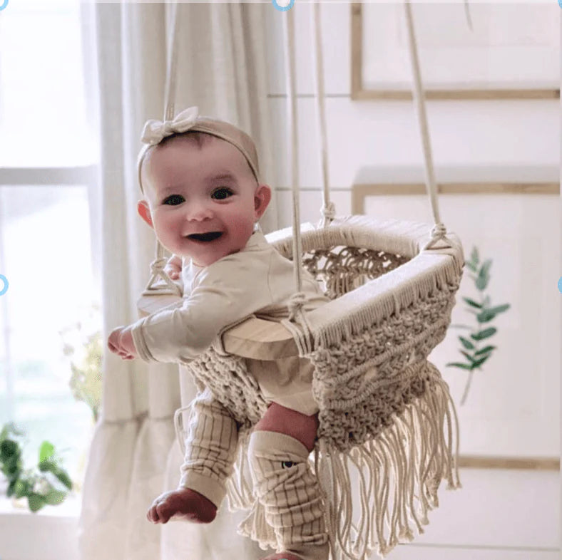 Finn + Emma Organic Macrame Swing