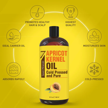 Seven Minerals Pure Cold Pressed Apricot Kernal Oil