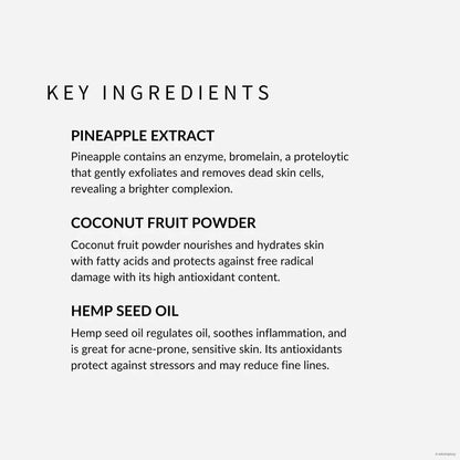 withSimplicity Coco-Colada | Coconut Milk & Pineapple Enzyme Mask - Essentiallydestinyy