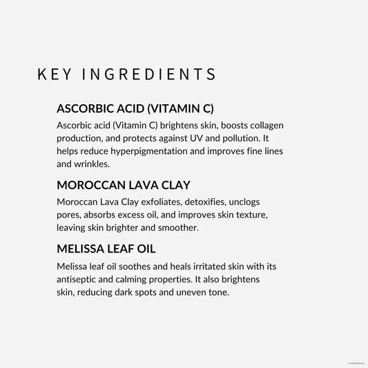 withSimplicity Fizz-C | Purifying Vitamin C Lava Clay Mask - Essentiallydestinyy